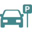 An icon of a handshake in white, symbolizing agreement or partnership, set against a teal background.